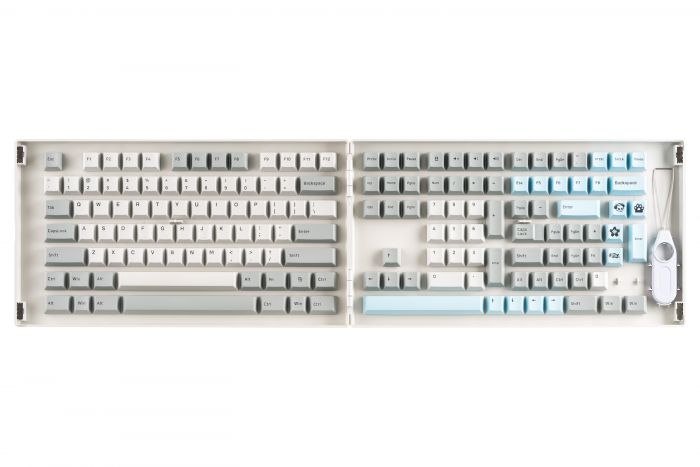 Akko Кейкапи Silent Fullset Keycaps, EU, Blue