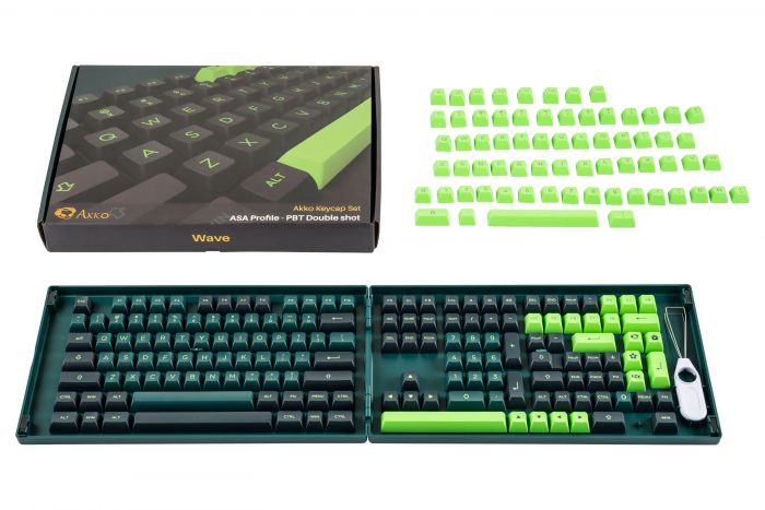 Akko Кейкапи Wave ASA Fullset Keycaps, EU, Blue