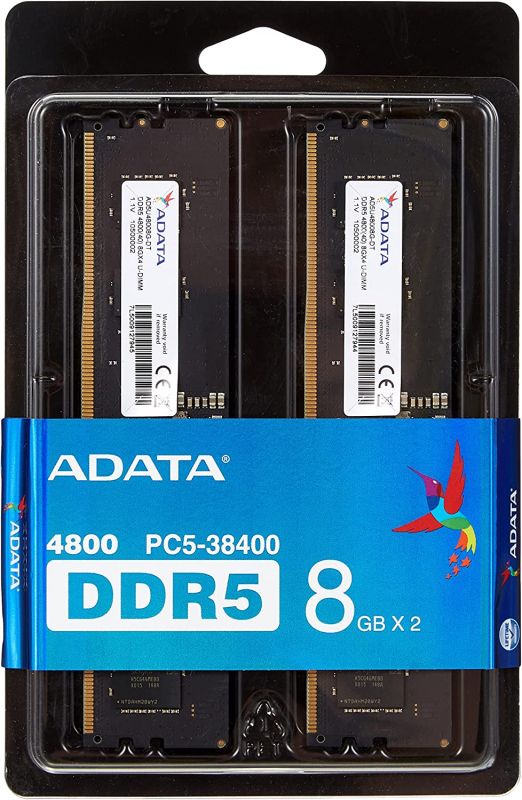 Пам'ять ПК ADATA DDR5 16GB KIT (8GBx2) 4800