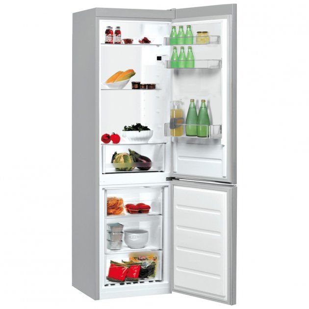 Холодильник з нижн. мороз. камерою Indesit LI7S1ES, 176х66х60см, 2 дв., Х- 197л, М- 111л, A+, ST, Сріблястий
