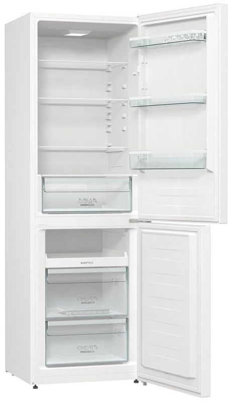 Холодильник з нижн. мороз. камерою Gorenje RK6192PW4, 185х60х60см, 2 двері, 208(112)л, А++, механіч.  упр. , Зона св-ті, Білий