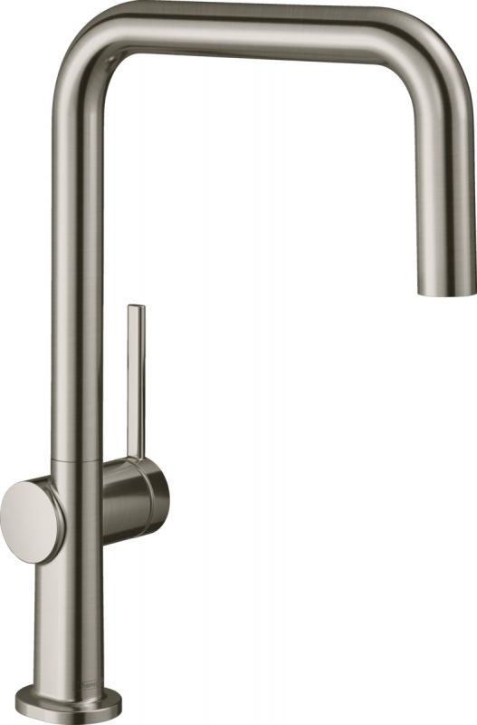 Змішувач Hansgrohe Talis M54 для кухонної мийки/72806800/220мм, 1-струменевий/поворотний/важіль збоку/форма округла/під сталь