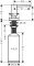 Дозатор миючих засобів Hansgrohe A51/40448000/нержавіюча сталь/500 мл/хром
