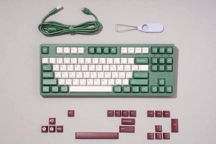 Akko Клавіатура 3087 Matcha Red Bean Cherry MX Brown, RU, Green