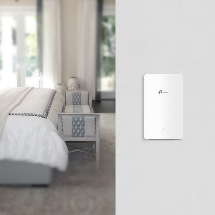 Точка доступу TP-LINK EAP225 WALL AC1200 in 1xGE out 3xGE PoE MU-MIMO під розетку