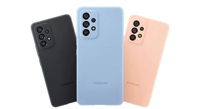 Чохол Samsung Silicone Cover для смартфону Galaxy A53 (A536) Peach