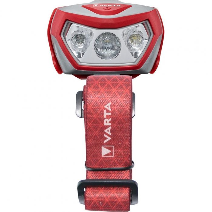 Ліхтар VARTA Налобний Outdoor Sports H20 Pro IPX4, до 200 люмен, до 50 метров, біле/червоне світло,  3хААА