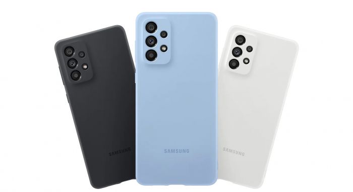 Чохол Samsung Silicone Cover для смартфону Galaxy A73 (A736) Artic Blue