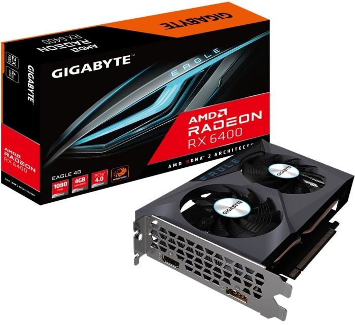 Відеокарта GIGABYTE Radeon RX 6400 4GB GDDR6 EAGLE