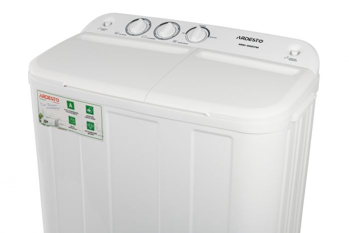 Пральна машина напівавтомат ARDESTO WMH-W60CPM, 6кг, 1350, 41см, Білий