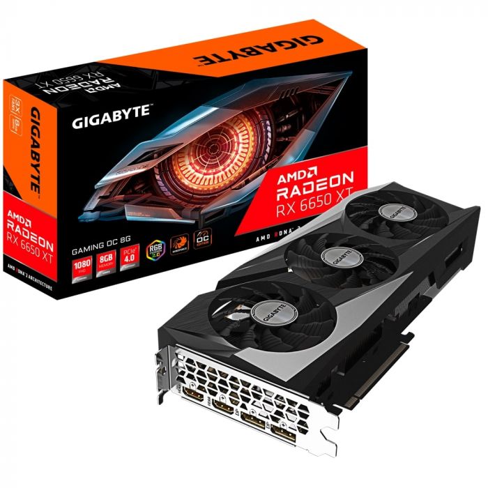 Відеокарта GIGABYTE Radeon RX 6650 XT 8GB DDR6 GAMING OC