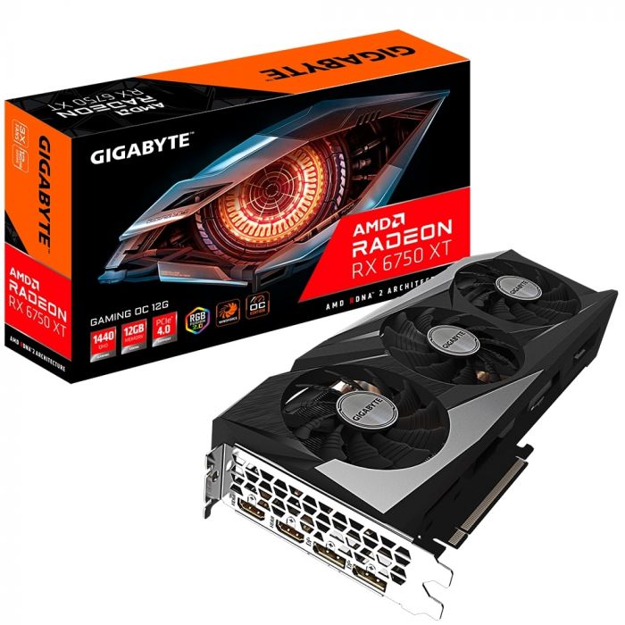 Відеокарта GIGABYTE Radeon RX 6750 XT 12GB GDDR6 GAMING OC