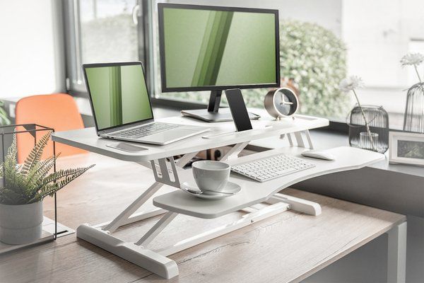 Підставка DIGITUS Ergonomic Workspace Riser, 11-46cm, white