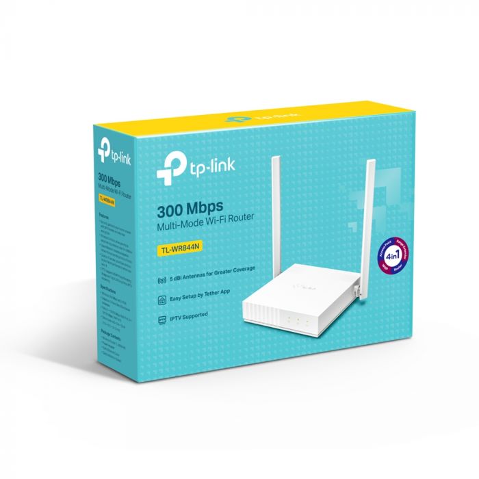 Маршрутизатор TP-LINK TL-WR844N N300 4xFE LAN 1xFE WAN