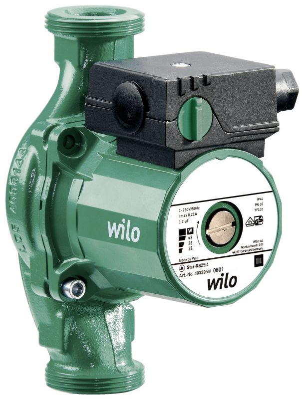 Насос циркуляційний Wilo Star-RS 25/6, 1/2", 10 бар, 180 мм, 99 Вт, 230V