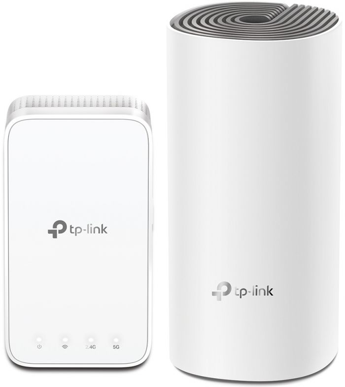 Маршрутизатор TP-LINK DECO E3 2PK (Deco E4R +Deco M3W) AC1200 2xFE LAN/WAN MU-MIMO MESH