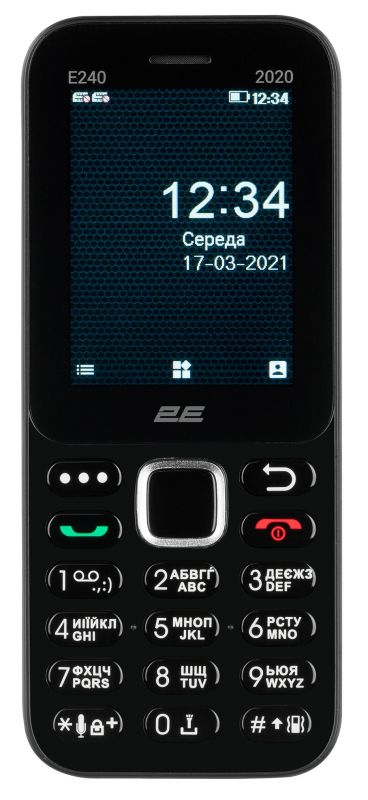Мобільний телефон 2E E240 2020 2SIM Black