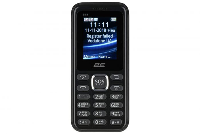 Мобільний телефон 2E S180 2SIM Black