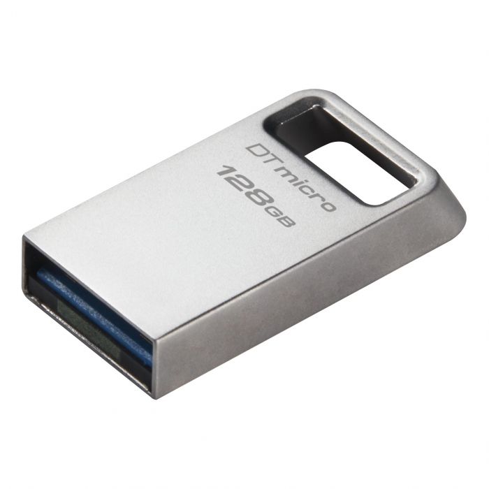 Накопичувач Kingston  128GB USB 3.2 Gen1 DT Micro R200MB/s Metal