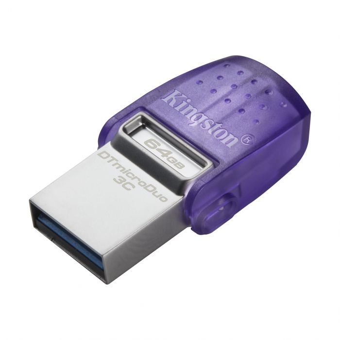 Накопичувач Kingston   64GB USB 3.2 Gen1 + Type-C DT microDuo 3C R200MB/s