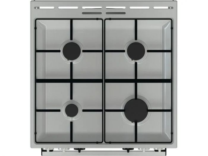 Плита Gorenje KS635X/комбі/60х60/електрон.таймер з диспл./дух-71л/ електророзпал/гриль/емальована реш./нержав