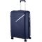 Набір пластикових валіз 2E, SIGMA,(L+M+S), 4 колеса, темно-синій