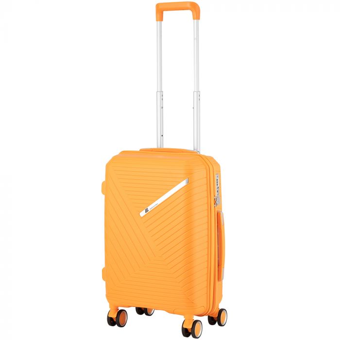 Набір пластикових валіз 2E, SIGMA,(L+M+S), 4 колеса, помаранчевий
