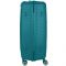 Валіза пластикова, 2E, SIGMA, велика, 4 колеса, смарагд