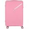 Валіза пластикова, 2E, SIGMA, велика, 4 колеса, рожева