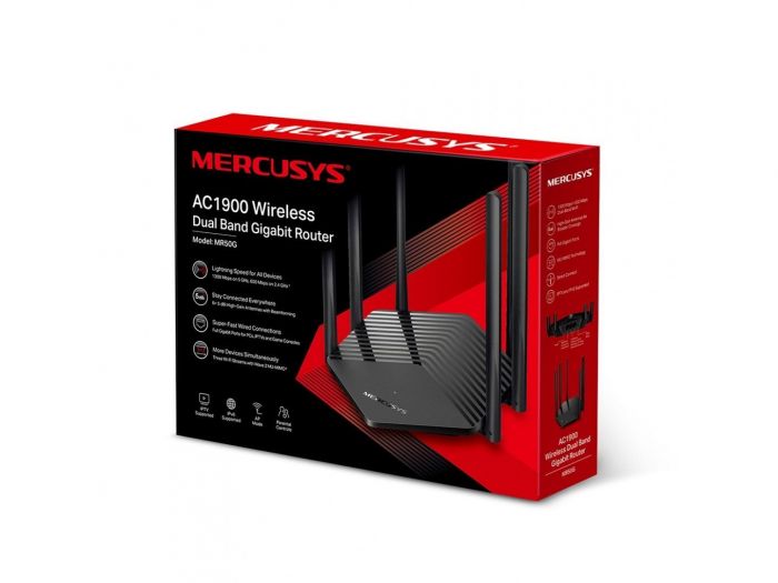 Маршрутизатор MERCUSYS MR50G AC1900 2xGE LAN 1xGE WAN MU-MIMO