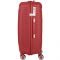 Валіза пластикова, 2E, SIGMA, середня, 4 колеса, червона