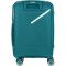 Валіза пластикова, 2E, SIGMA, мала, 4 колеса, аквамарин