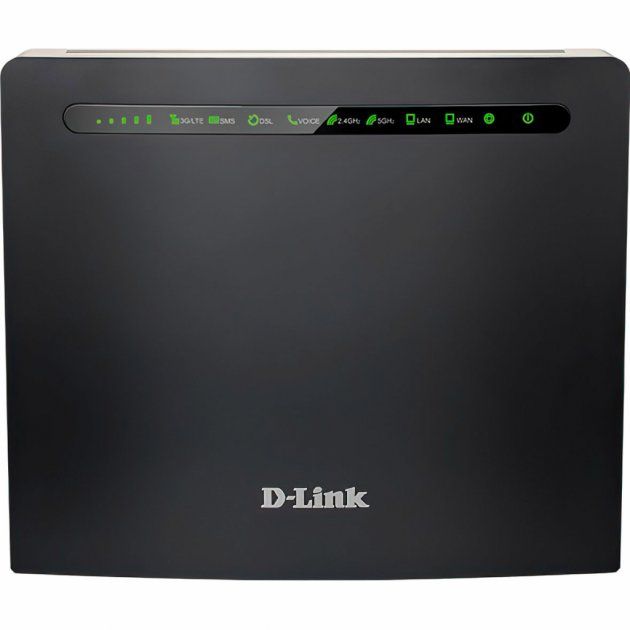 Маршрутизатор D-Link DWR-980 AC1200, 4G/LTE, 1xGE WAN , 4xGE LAN, 1xADSL/VDSL RJ11, 2xFXS RJ11, 1xUSB, Слот для SIM-картки