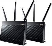 Маршрутизатор ASUS RT-AC68U 2PK AC1900 4xGE LAN 1xGE WAN 1xUSB3.0 1xUSB2.0 MU-MIMO MESH