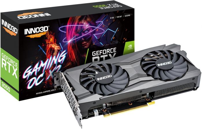 Відеокарта INNO3D GeForce RTX3050 8Gb GDDR6 Gaming OC