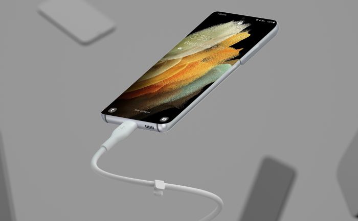 Кабель Belkin USB-С - USB-C силіконовий, з кліпсою, 1м, білий