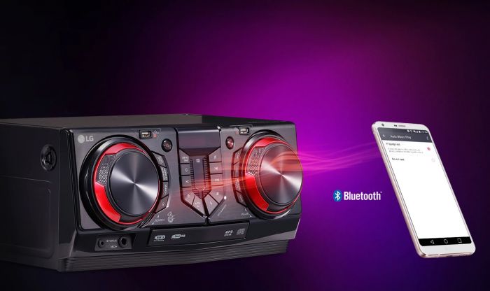 LG Мікросистема XBOOM CJ45 2.1, 720W, FM, CD, USB, Karaoke, Wireless