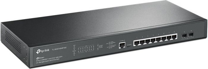 Комутатор TP-LINK TL-SG3210XHP-M2 8x2.5GE 2x10GE SFP+ L2 JetStream 19" 1U