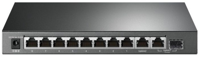 КомутаторTP-LINK TL-SG1210MP 8xGE/PoE+ 123W 1xGE 1xcomboGE/SFP