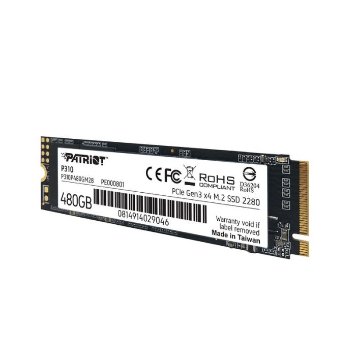 Накопичувач SSD Patriot M.2  480GB PCIe 3.0 P310