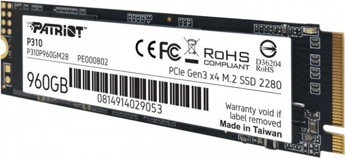 Накопичувач SSD Patriot M.2  960GB PCIe 3.0 P310