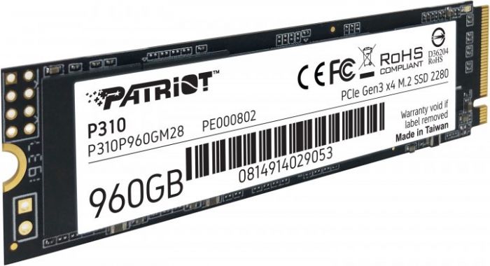 Накопичувач SSD Patriot M.2  960GB PCIe 3.0 P310