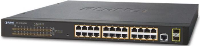 Комутатор Planet 24xRJ45 Gigabit, 2xSFP Uplin, POE+ Switch, 300W, Managed