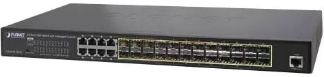 Комутатор Planet 16xSFP + 8xRJ45 Gigabit Switch, Managed