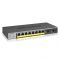 Комутатор NETGEAR GS110TPv3 8xGE PoE+ (55Вт), 2xGE SFP, керований L2