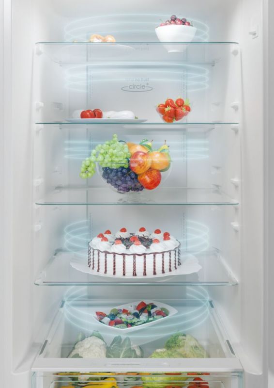 Холодильник з нижн. мороз. камерою CANDY CCE4T620EW, 200х66х60см, 2 дв., Х- 258л, М- 119л, A++, NF, Білий