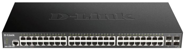 Комутатор D-Link DGS-1250-52X 48xGE, 4xSFP+, Smart