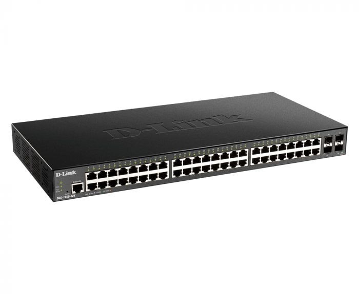 Комутатор D-Link DGS-1250-52X 48xGE, 4xSFP+, Smart