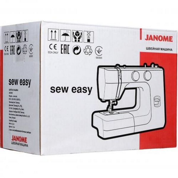 Швейна машина Janome Sew Easy, електромех., 19 швейних операцій, 60Вт, петля автомат