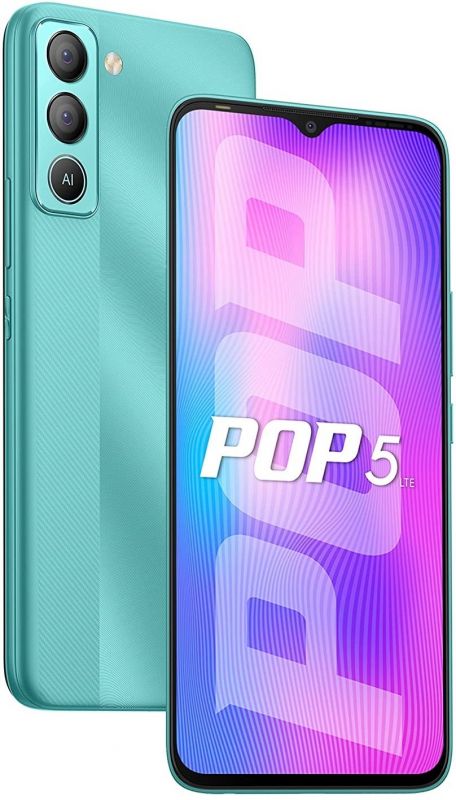 Смартфон TECNO POP 5 LTE (BD4i) 3/32Gb 2SIM Turquoise Cyan